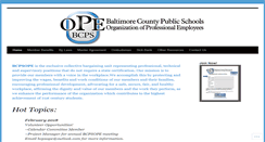 Desktop Screenshot of bcpsope.org