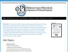 Tablet Screenshot of bcpsope.org